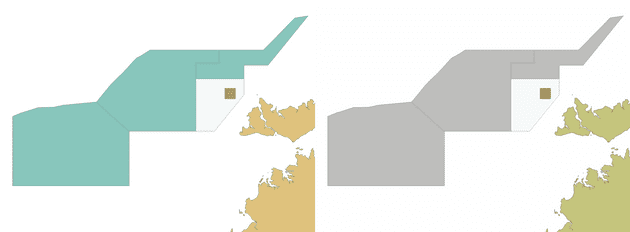 Map renderings in QGIS using normal and simulate colour blindness modes